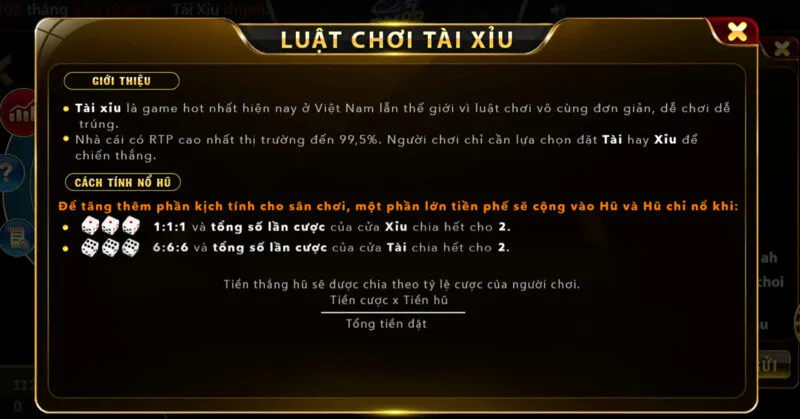 Nội dung chính về trò chơi Tài xỉu Sky88  